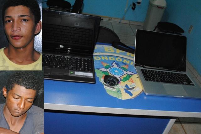 Surpreendidos furtando casa, jovens fogem, mas são presos pela polícia