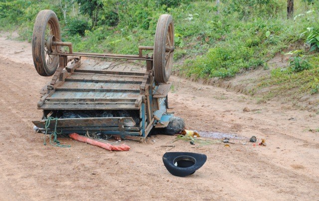 Acidente com carroça provoca a morte de idoso na zona rural de Vilhena