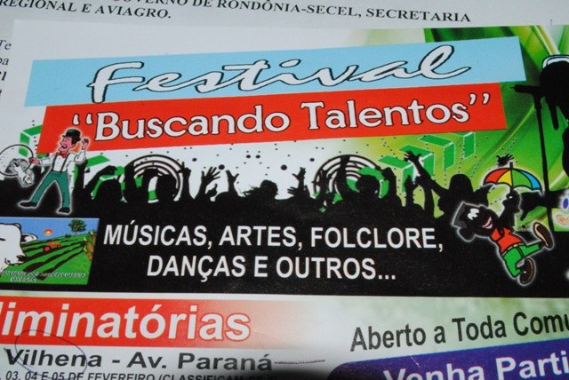 Buscando Talentos: festival seleciona talentos artísticos em Vilhena e Cabixi