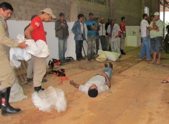 Trabalhador morre soterrado por soja em Vilhena 