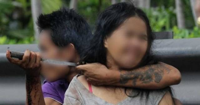 Desconhecido armado com faca ameaça mulher; marido pede socorro à polícia