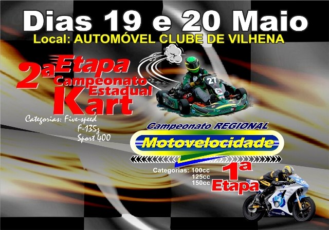 Vilhena sedia neste fim de semana a 2ª etapa do Campeonato Estadual de Kart