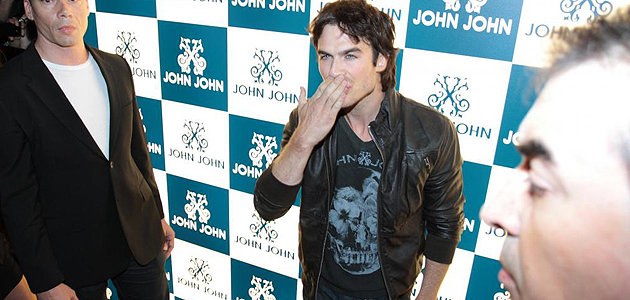 Ian Somerhalder, o astro da série ‘The Vampire Diaries’, chega ao Brasil