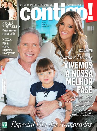 Filha de Roberto Justus aparece pela 1ª vez depois da cirurgia na face