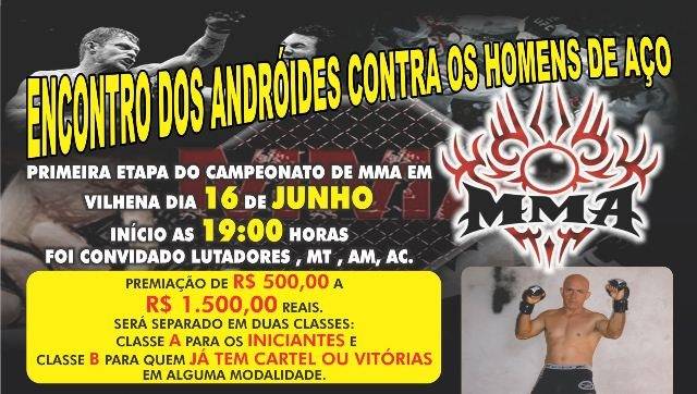 Vilhena sedia 1ª Etapa do Campeonato de MMA no próximo sábado