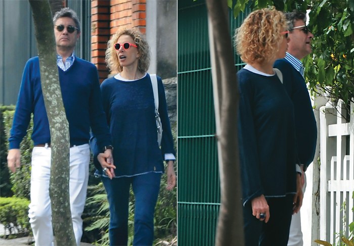 Pela primeira vez, Marília Gabriela é flagrada com seu namorado italiano