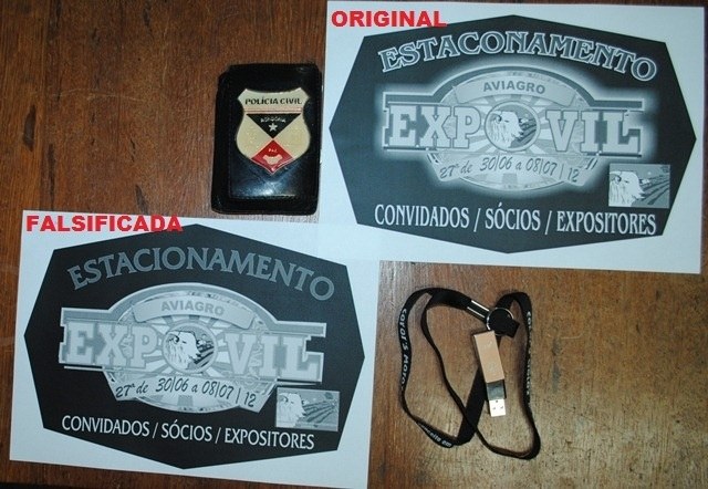 Rapaz de 24 anos tenta fraudar credenciais da Expovil e é flagrado pela polícia
