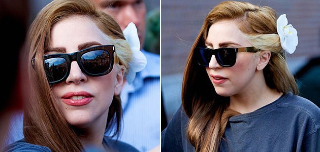 Mudando o visual: Lady Gaga é flagrada com novo cabelo castanho
