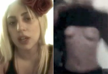 Excêntrica: Lady Gaga mostra os seios em vídeo caseiro