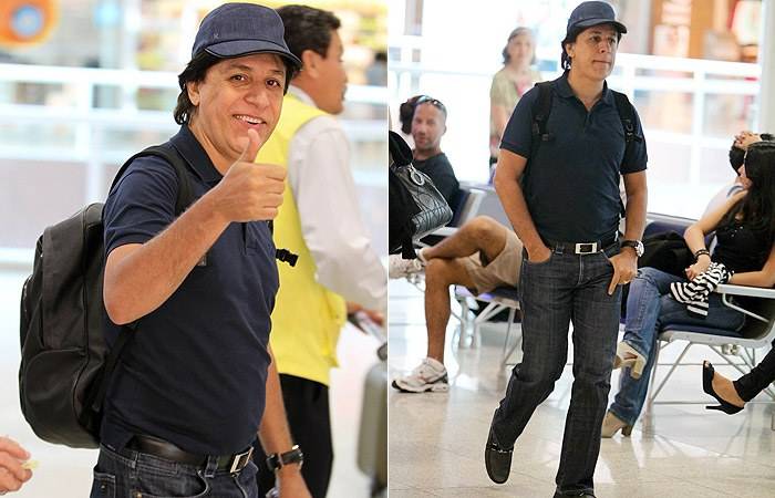 Tom Cavalcante mostra simpatia durante flagra em aeroporto