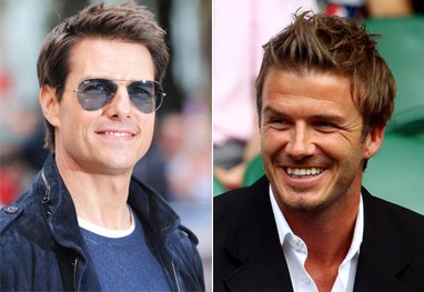 Revista questiona a amizade de Tom Cruise e David Beckham 