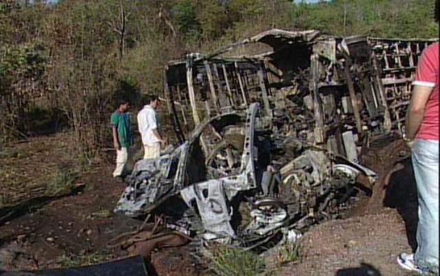 DESASTRE ENVOLVENDO ÔNIBUS DA EUCATUR JÁ ESTÁ NO SITE DA GLOBO
